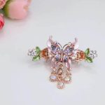 مینی کلیپس پروانه یاسی آویزدار