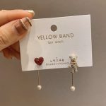 گوشواره قلب و تدی