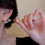 گوشواره پروانه دو تیکه