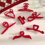 کالکشن کلیپس مخمل قرمز