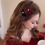 گیره پاپیون مخمل