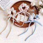 اسکرانچی گل دار پاپیون بلند