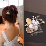 شونه شینیون مجلسی گل صدفی