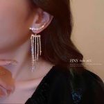 گوشواره ریسه نگینی