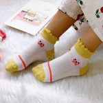 جوراب دخترانه توری گل دار - Image 8