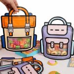 زیپ کیپ طرح کوله رنگی