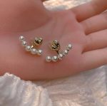 گوشواره قلب و مروارید - Image 3
