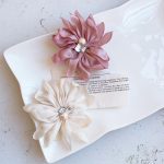 کش مرواریدی و گل حریر - Image 4