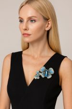 سنجاق سینه دو پروانه