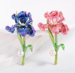 سنجاق سینه گل دو رنگ - Image 4