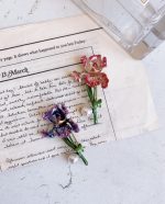 سنجاق سینه گل دو رنگ - Image 3