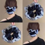 اسکرانچی سورمه ای نخی - Image 3